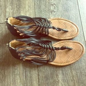 Lucky Brand Black Sandals 9.5 Worn Once!